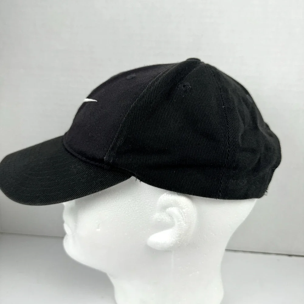 Vintage Nike Adult Snapback Hat Cap Swoosh Baseball Dad Black Green Under Bill